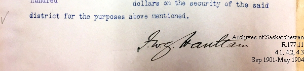 Saskatchewan One Room School House Orders Issued by the Commissioner of Education. Province of Saskatchewan, Canada. Sept 1901- May 1904