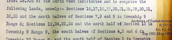 Saskatchewan One Room School House Orders Issued by the Commissioner of Education. Province of Saskatchewan, Canada. Sept 1901- May 1904