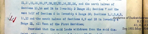 Saskatchewan One Room School House Orders Issued by the Commissioner of Education. Province of Saskatchewan, Canada. Sept 1901- May 1904