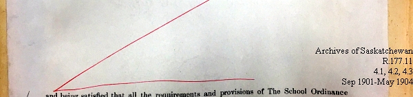 Saskatchewan One Room School House Orders Issued by the Commissioner of Education. Province of Saskatchewan, Canada. Sept 1901- May 1904