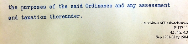 Saskatchewan One Room School House Orders Issued by the Commissioner of Education. Province of Saskatchewan, Canada. Sept 1901- May 1904