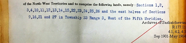 Saskatchewan One Room School House Orders Issued by the Commissioner of Education. Province of Saskatchewan, Canada. Sept 1901- May 1904