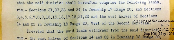 Saskatchewan One Room School House Orders Issued by the Commissioner of Education. Province of Saskatchewan, Canada. Sept 1901- May 1904