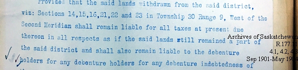 Saskatchewan One Room School House Orders Issued by the Commissioner of Education. Province of Saskatchewan, Canada. Sept 1901- May 1904