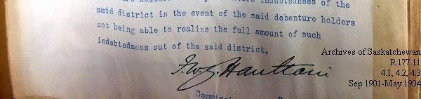 Saskatchewan One Room School House Orders Issued by the Commissioner of Education. Province of Saskatchewan, Canada. Sept 1901- May 1904