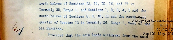 Saskatchewan One Room School House Orders Issued by the Commissioner of Education. Province of Saskatchewan, Canada. Sept 1901- May 1904