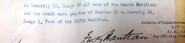 Saskatchewan One Room School House Orders Issued by the Commissioner of Education. Province of Saskatchewan, Canada. Sept 1901- May 1904