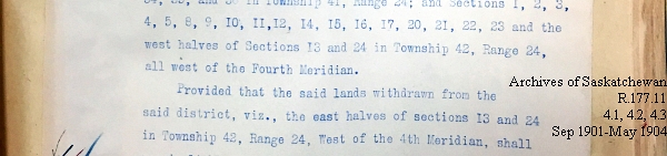 Saskatchewan One Room School House Orders Issued by the Commissioner of Education. Province of Saskatchewan, Canada. Sept 1901- May 1904