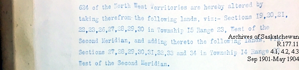 Saskatchewan One Room School House Orders Issued by the Commissioner of Education. Province of Saskatchewan, Canada. Sept 1901- May 1904