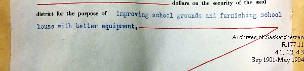 Saskatchewan One Room School House Orders Issued by the Commissioner of Education. Province of Saskatchewan, Canada. Sept 1901- May 1904