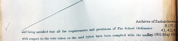 Saskatchewan One Room School House Orders Issued by the Commissioner of Education. Province of Saskatchewan, Canada. Sept 1901- May 1904