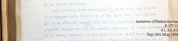 Saskatchewan One Room School House Orders Issued by the Commissioner of Education. Province of Saskatchewan, Canada. Sept 1901- May 1904