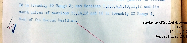 Saskatchewan One Room School House Orders Issued by the Commissioner of Education. Province of Saskatchewan, Canada. Sept 1901- May 1904