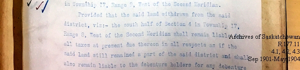 Saskatchewan One Room School House Orders Issued by the Commissioner of Education. Province of Saskatchewan, Canada. Sept 1901- May 1904