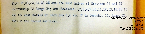 Saskatchewan One Room School House Orders Issued by the Commissioner of Education. Province of Saskatchewan, Canada. Sept 1901- May 1904