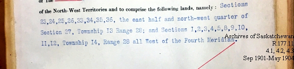 Saskatchewan One Room School House Orders Issued by the Commissioner of Education. Province of Saskatchewan, Canada. Sept 1901- May 1904