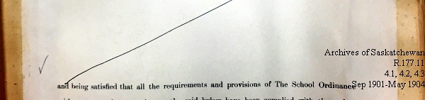 Saskatchewan One Room School House Orders Issued by the Commissioner of Education. Province of Saskatchewan, Canada. Sept 1901- May 1904