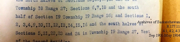 Saskatchewan One Room School House Orders Issued by the Commissioner of Education. Province of Saskatchewan, Canada. Sept 1901- May 1904