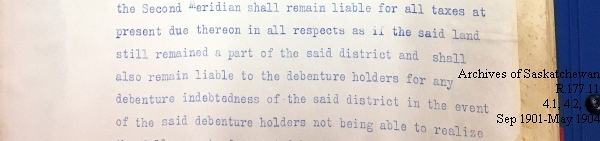 Saskatchewan One Room School House Orders Issued by the Commissioner of Education. Province of Saskatchewan, Canada. Sept 1901- May 1904