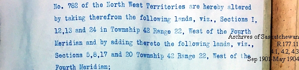 Saskatchewan One Room School House Orders Issued by the Commissioner of Education. Province of Saskatchewan, Canada. Sept 1901- May 1904