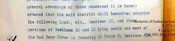 Saskatchewan One Room School House Orders Issued by the Commissioner of Education. Province of Saskatchewan, Canada. Sept 1901- May 1904