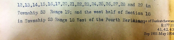 Saskatchewan One Room School House Orders Issued by the Commissioner of Education. Province of Saskatchewan, Canada. Sept 1901- May 1904