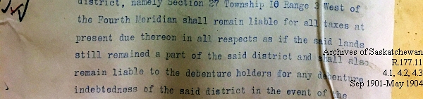 Saskatchewan One Room School House Orders Issued by the Commissioner of Education. Province of Saskatchewan, Canada. Sept 1901- May 1904