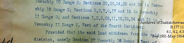 Saskatchewan One Room School House Orders Issued by the Commissioner of Education. Province of Saskatchewan, Canada. Sept 1901- May 1904