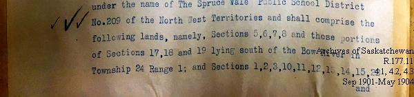 Saskatchewan One Room School House Orders Issued by the Commissioner of Education. Province of Saskatchewan, Canada. Sept 1901- May 1904