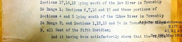 Saskatchewan One Room School House Orders Issued by the Commissioner of Education. Province of Saskatchewan, Canada. Sept 1901- May 1904