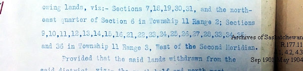 Saskatchewan One Room School House Orders Issued by the Commissioner of Education. Province of Saskatchewan, Canada. Sept 1901- May 1904