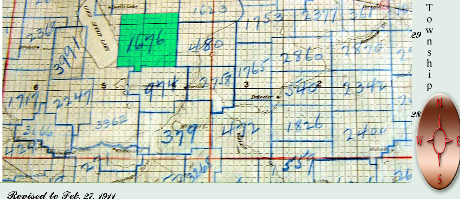 Poplar Springs School District 1676, Dec. 7 1906 - June 30, 1965, 		Sec 	Tsp 30 	Rge 5 	W of the 2 Meridian , Unity, Burgis, Canora