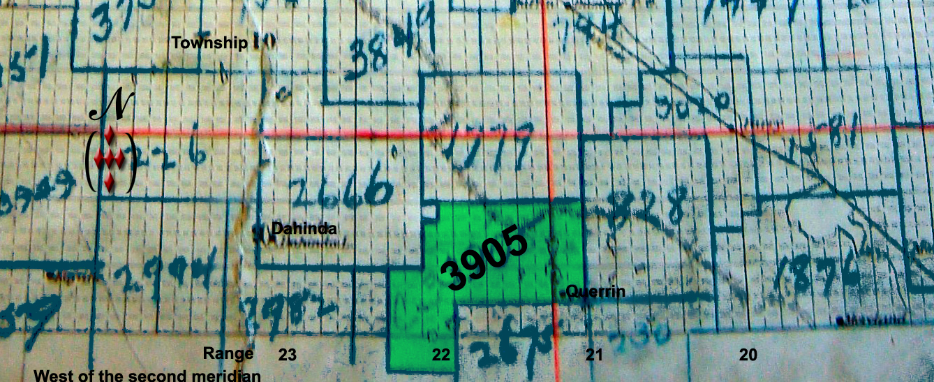 Querrin School District 3905, Northwest section 11 township 9 range 22 west of the 2nd meridian, 1918-1954, Querrin P.O. SW 7 9 21 W2, Parry SE 1 10 21 W2, near Avonlea,  - Saskatchewan Gen Web