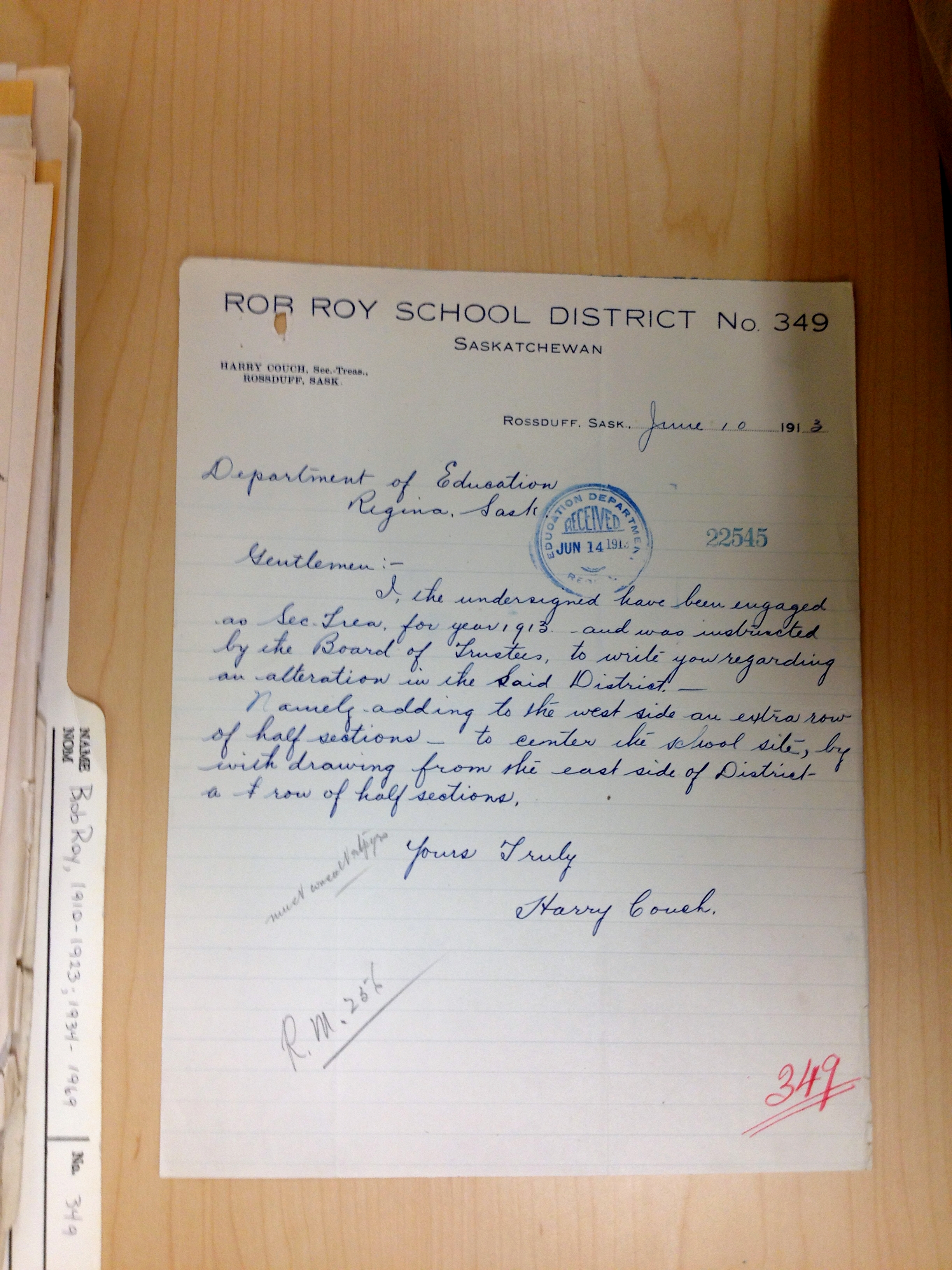 Rob Roy School District 349, South East quarter Section 33 Township 23 range 10 west of the third meridian, near Lucky Lake, 1911, Lucky Lake Village South West quarter of section 25 township 23 range 9 west of the third meridian, Lucky Lake is near Outlook, Saskatchewan, - Saskatchewan Gen Web - Saskatchewan One room School Project