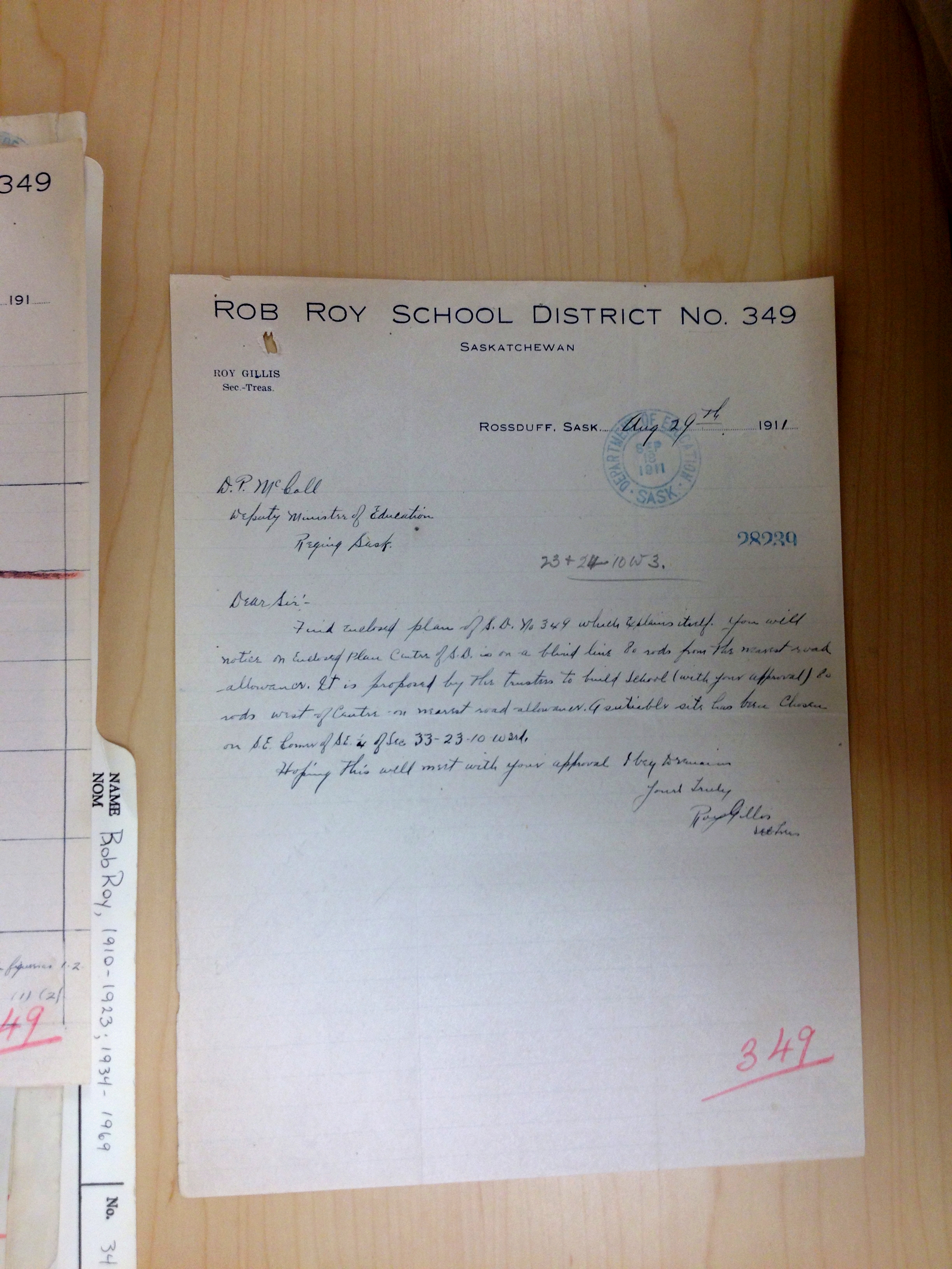 Rob Roy School District 349, South East quarter Section 33 Township 23 range 10 west of the third meridian, near Lucky Lake, 1911, Lucky Lake Village South West quarter of section 25 township 23 range 9 west of the third meridian, Lucky Lake is near Outlook, Saskatchewan, - Saskatchewan Gen Web - Saskatchewan One room School Project