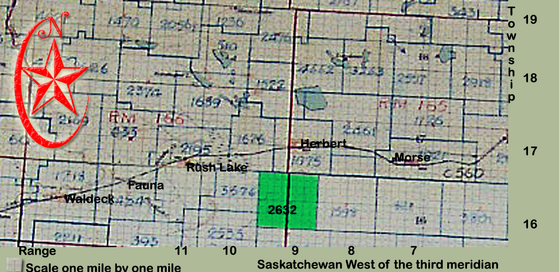 Rosefarm School District 263 southwest of Herbert