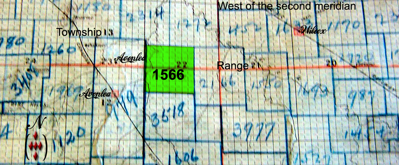 Sanderson School District 1566, 1907-1960, South West 4 township 13 range 22 west of the 2nd meridian, near Avonlea,   - Saskatchewan Gen Web