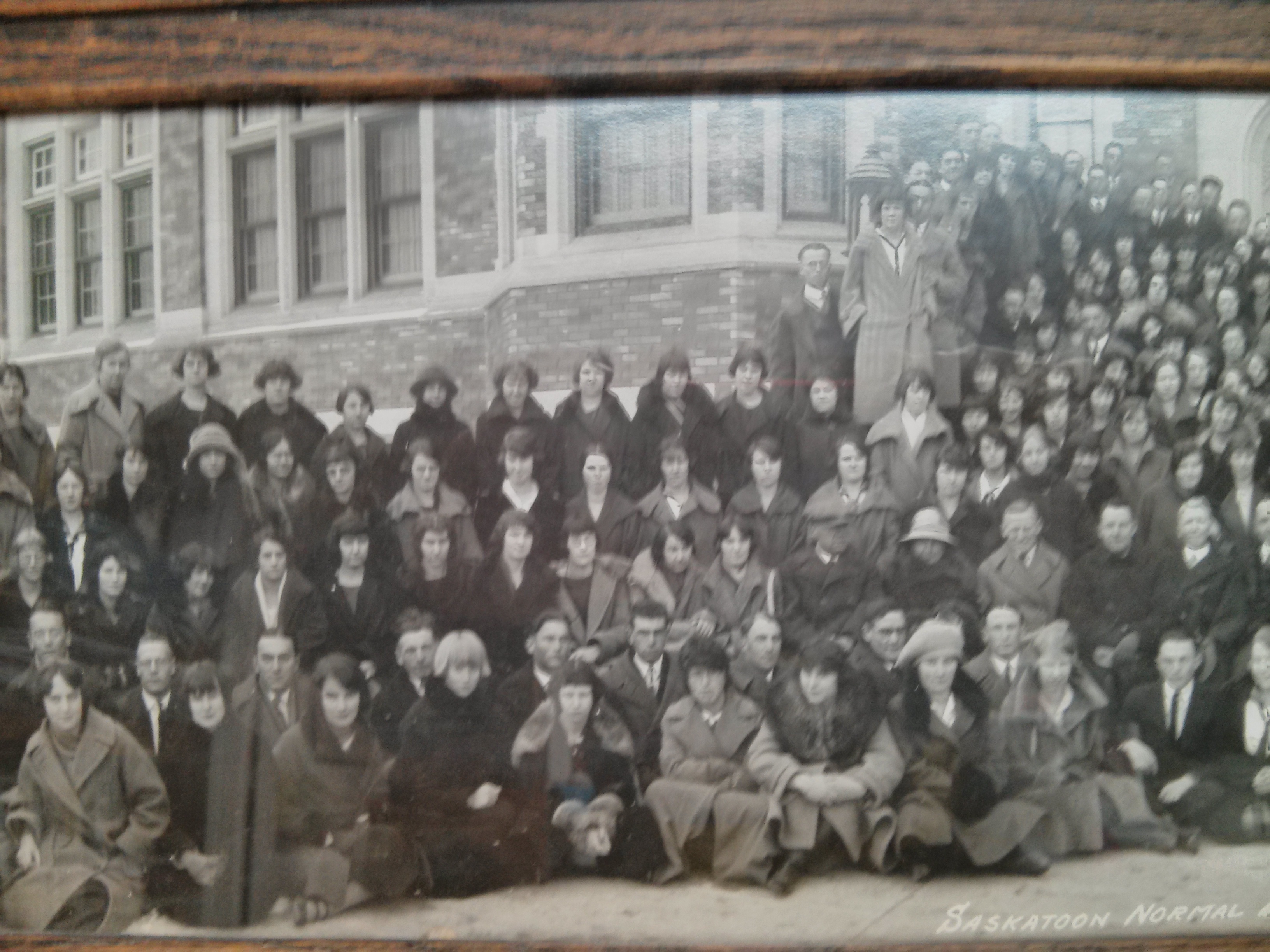 Saskatoon Normal School Photograph of class 1924 LEFT - MIDDLE CORNER