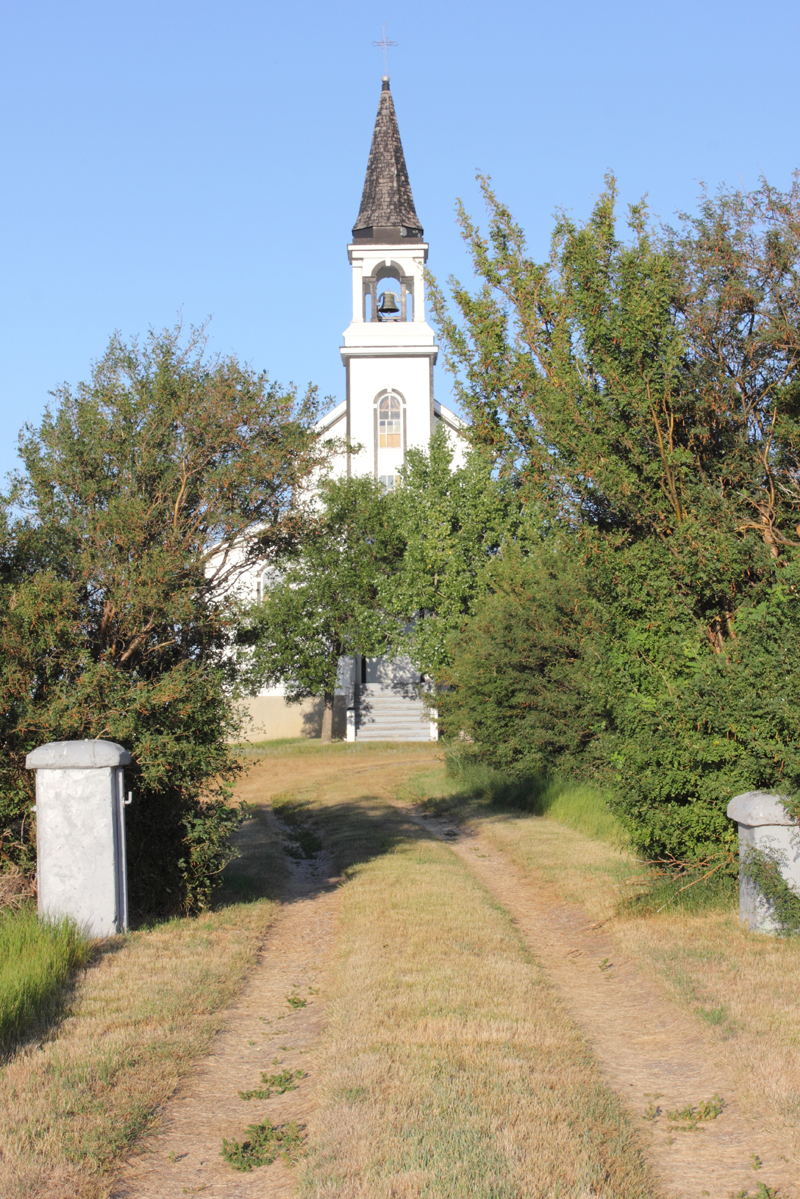 St Johns School and Church near Leader Saskatchewan Sts Peter and Paul Church near Blumenfeld 