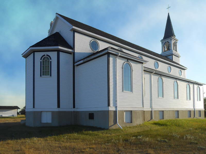 St Johns School and Church near Leader Saskatchewan Sts Peter and Paul Church near Blumenfeld 