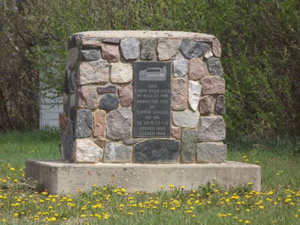 Tupper school district 196, SE 15 township 25 range 1 west of the second meridian, near Saltcoats, 1890-1964