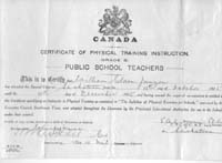 1915 Phys Ed teacher's course