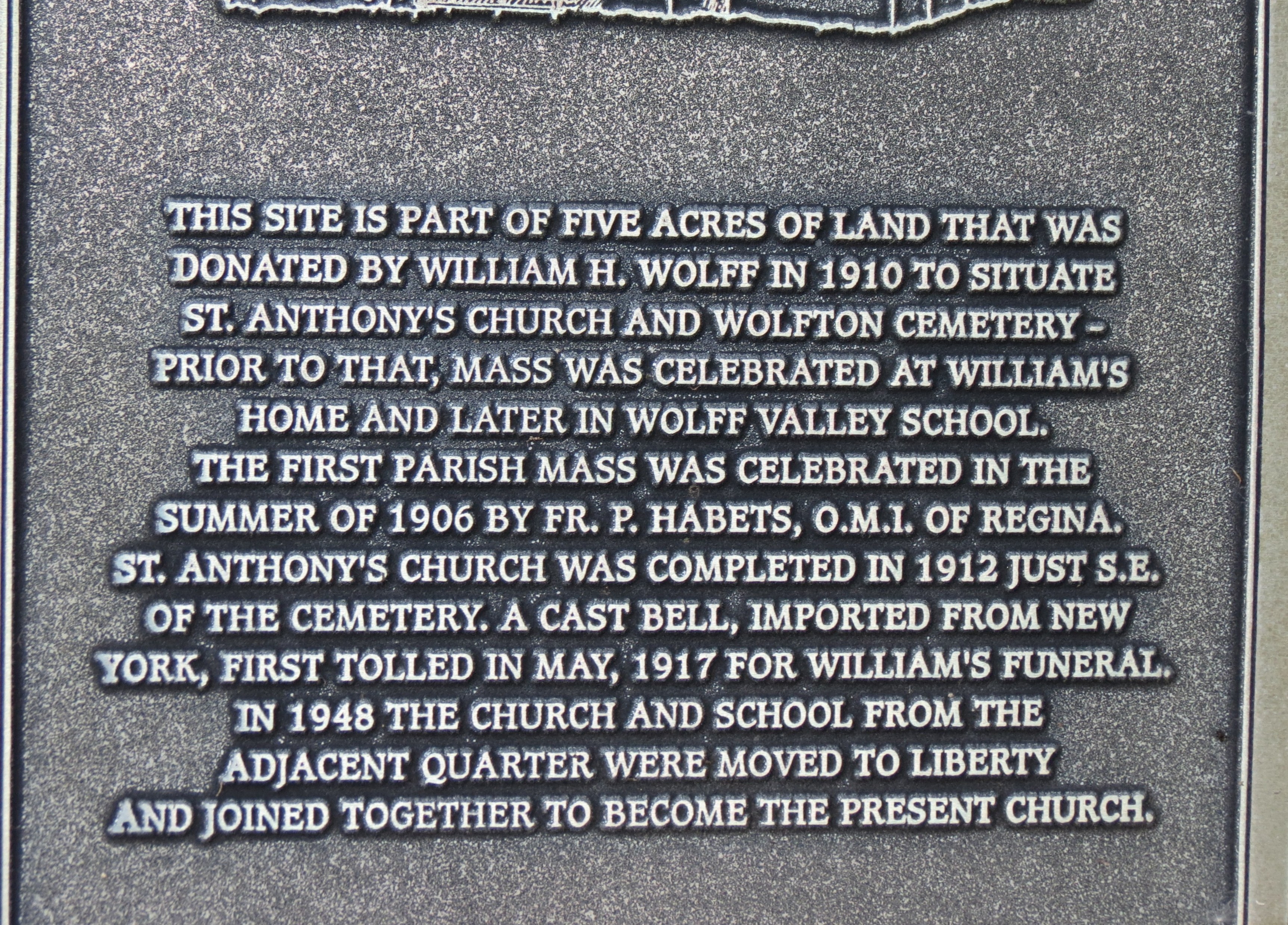 Wolff Valley #1495,	SW 1/4 4-26-25,	1908-1945, Saskatchewan 